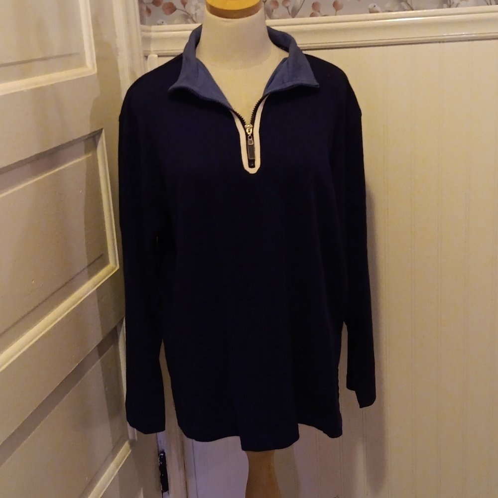 Russ Liz Claiborne 12 14 blue sweatshirt